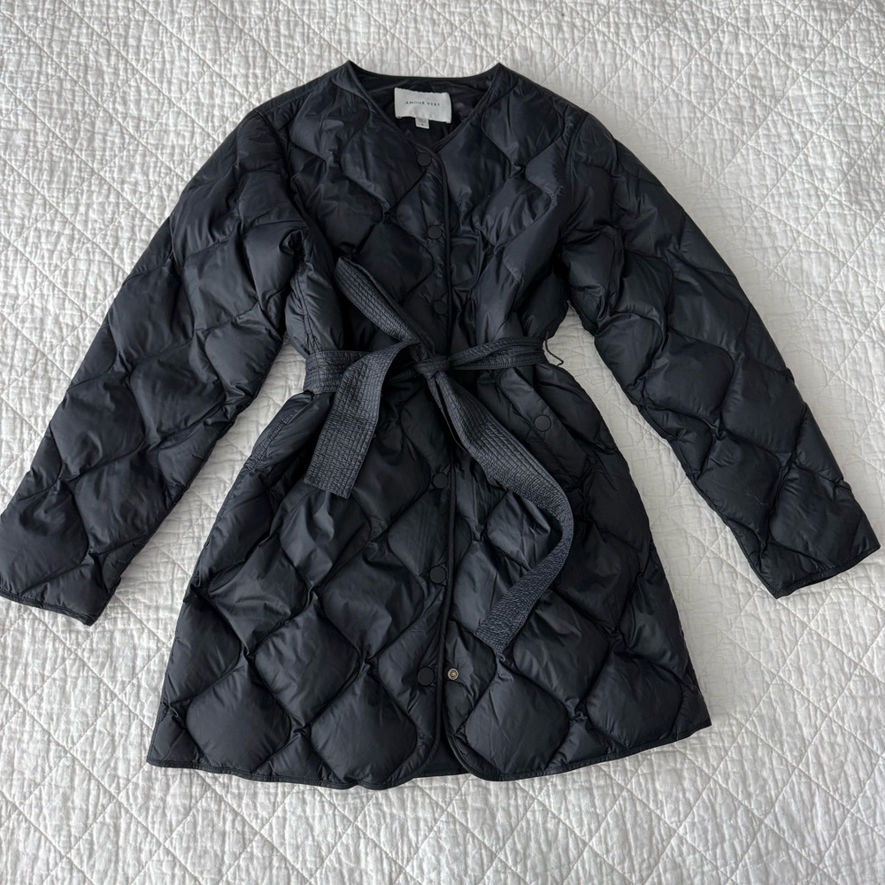 Amour Vert Black Puffer Jacket